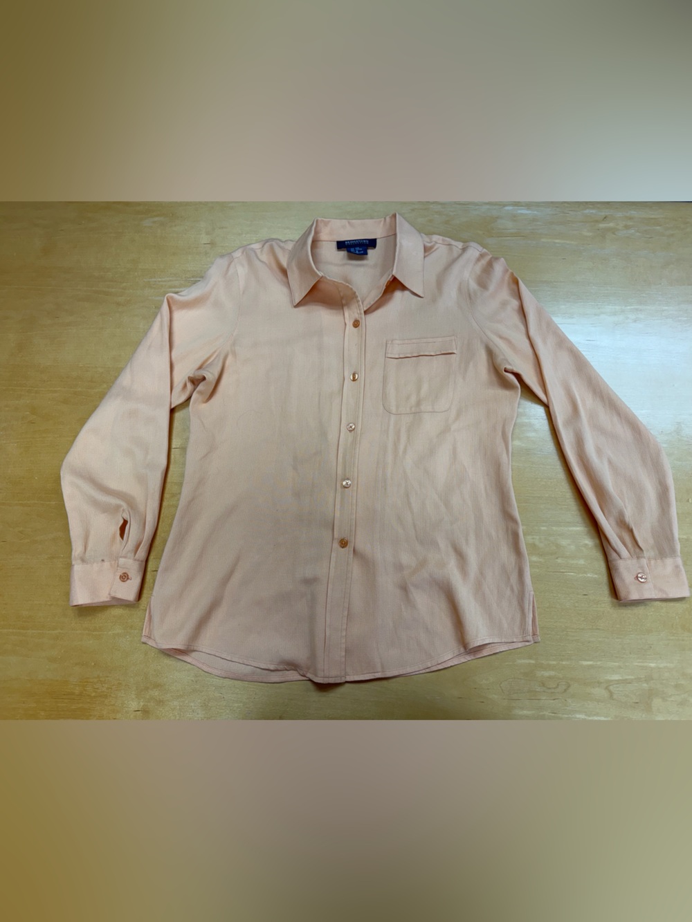 Bridgetown Collection Men’s Shirt peach silk/cotton